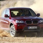 le bmw x3 4x4 ii sur une piste
