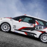 la citroën ds3 r3 de rallye vue de profil