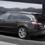 vue 3/4 arriere de la peugeot 508 sw