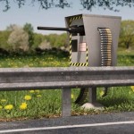 un radar automatique avec une mitraillette