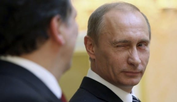 Le clin d'oeil de Valdimir Poutine