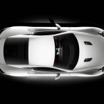 vue du dessus de la lexus lfa