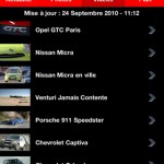 la section actualités de l'appli
