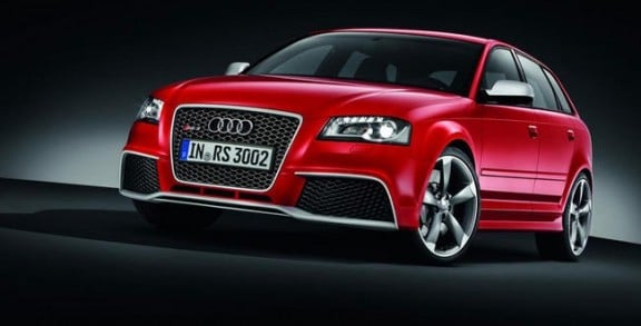 l'audi rs3 sportback 2011 en vue 3/4 avant