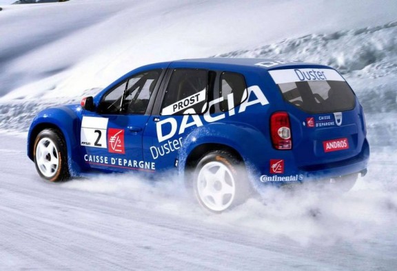 le dacia duster sur la piste du trophee andros 2010