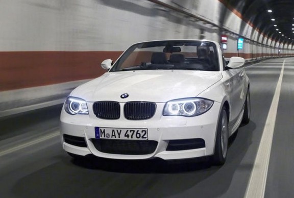 la bmw serie 1 cabriolet restylee 2011 vue de l'avant