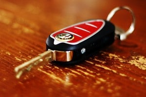 un porte-cles alfa romeo