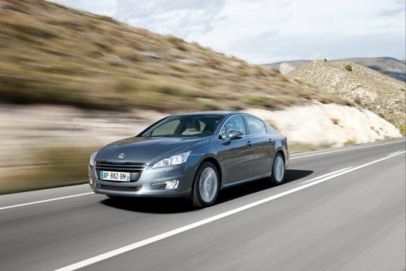 la peugeot 508 en vue 3/4 avant