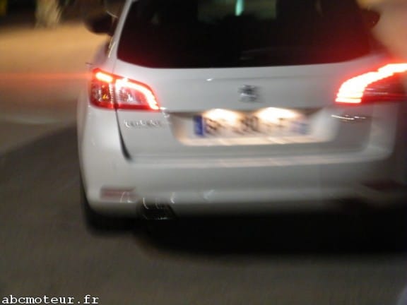 la peugeot 508 sw gt en mouvement