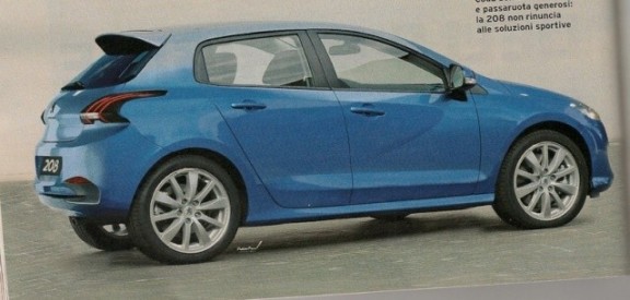 la peugeot 208 sur une photo volee