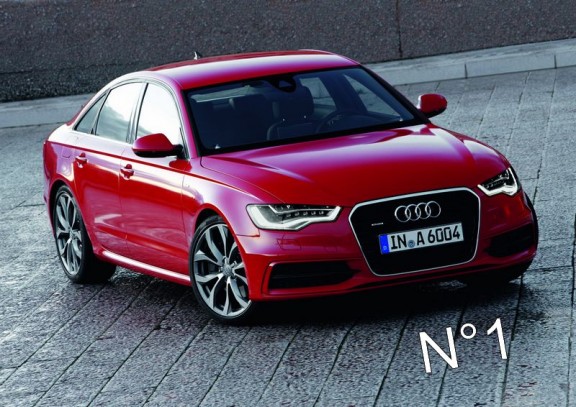 une photo d'une audi a6 rouge