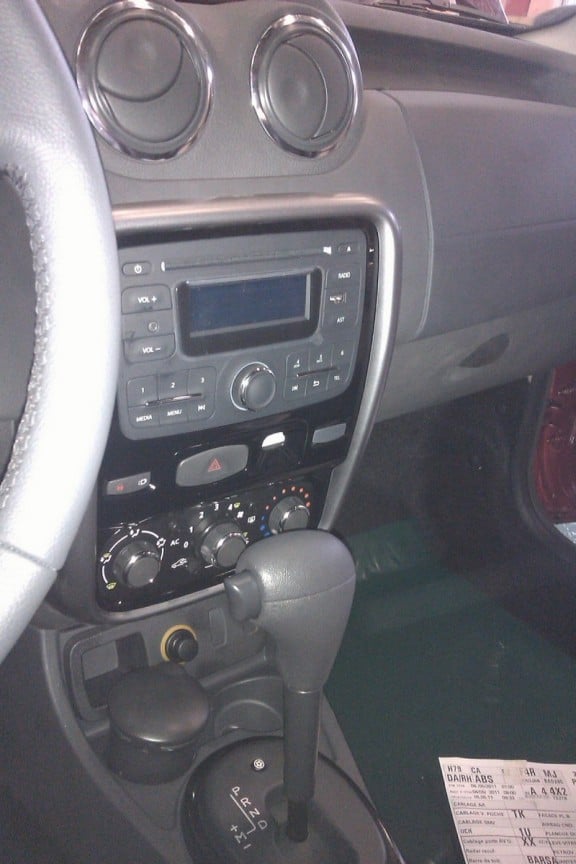 les touches de la console centrale du duster restyle
