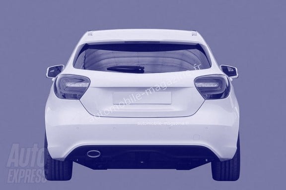 la mercedes classe a 2012 vue de l'arriere