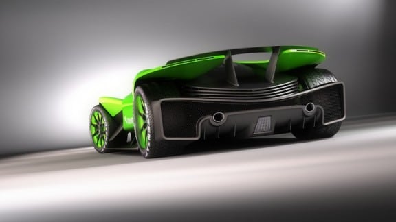 L'arriere de la kawasaki ZX-770R