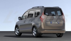 Le Dacia Popster vu de l'arrière