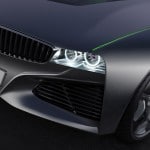 le phare avant droit de la BMW Vision Connected Drive Concept 2011 qui a servi de base à la future Série 3