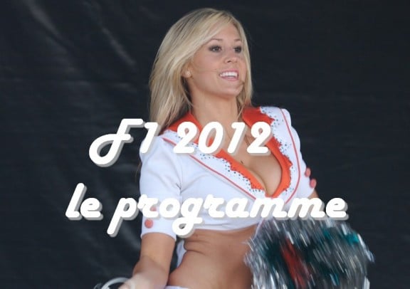 une cheerleader en F1