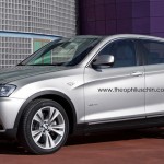 vue de l'avant du futur bmw x4 f26