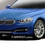 l'avant de la bmw série 3 f30 2012