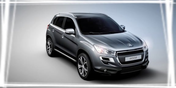 vue 3/4 avant du nouveau peugeot 4008