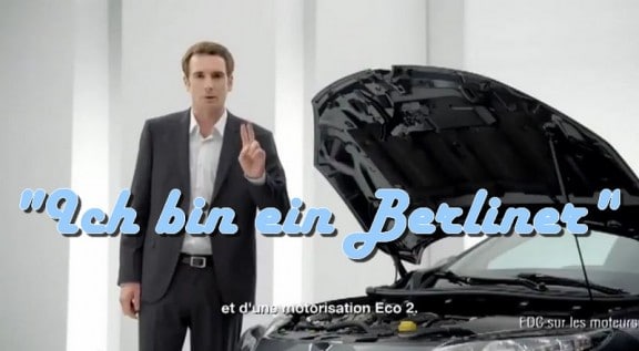 capture de la pub renault megane 2011