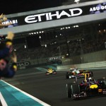 le circuit d'abu dhabi au niveau de la grille de départ