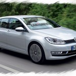 La vw golf vii en vue 3/4 avant