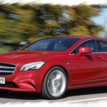 la mercedes clc 2013 en vue 3/4 avant