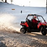 derapage sur la glace en polaris zrz