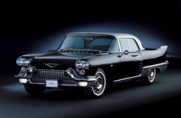 la cadillac eldorado 1957 en vue 3/4 avant