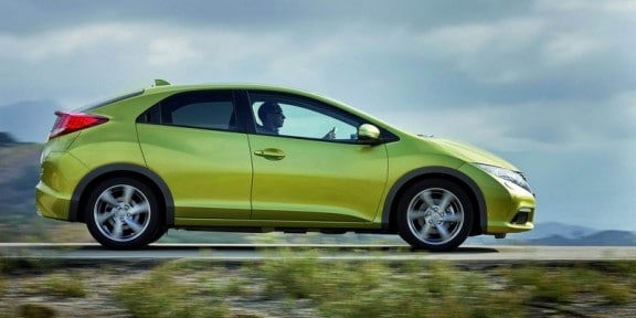 la honda civic 2012 vue de profil