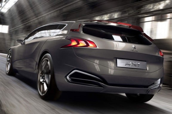 la peugeot hx1 vue de l'arrière