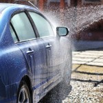 le lavage d'une voiture