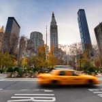 un taxi dans la ville de new york