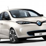 l'avant de la renault zoe electrique