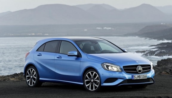 la mercedes classe a 2012 en vue 3/4 avant