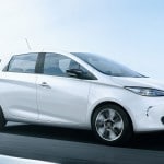 la renault zoe vue de profil