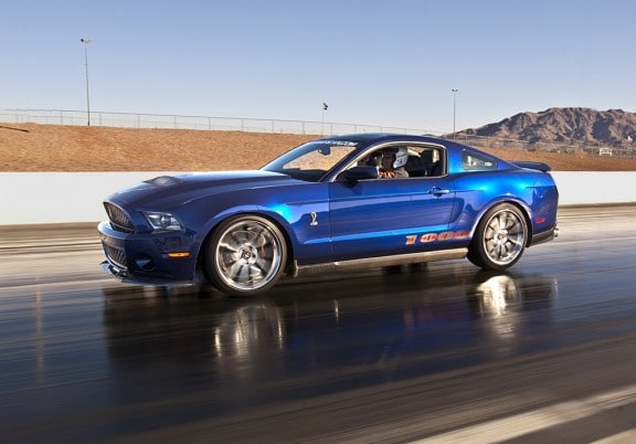 la shelby 1000 sur la piste