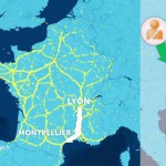 la carte de france du covoiturage pour le we du 3 au 5 aout 2012