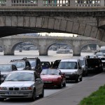 les bouchons sur les berges à paris