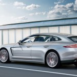 la porsche panamera shooting brake en vue 3/4 arrière