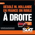 la pub sixt pour francois hollande