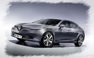 la future renault altica en vue 3/4 avant