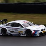la bmw m3 en course de dtm vue de profil