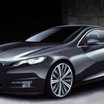 le coupe 4 portes peugeot en vue 3/4 avant