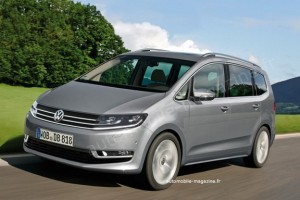 la face avant du futur volkswagen touran