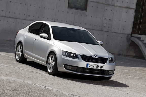 la Nouvelle Skoda Octavia vue de l'avant