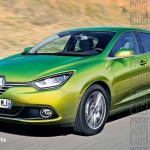 la renault megane 4 en vue 3/4 avant