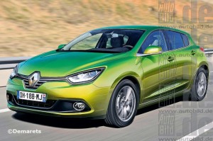 la renault megane 4 en vue 3/4 avant