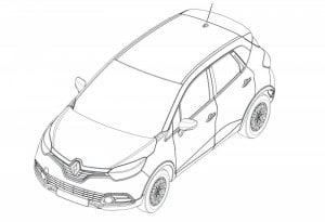 le renault captur vu de l'avant
